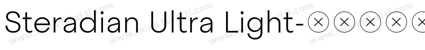 Steradian Ultra Light字体转换